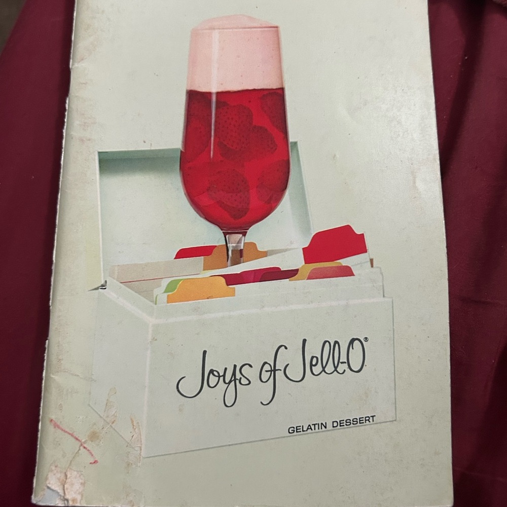 JOYS OF JELL-O Gelatin Dessert Vintage Cookbook 1960s 2nd Ed. 1st Prt. MCM